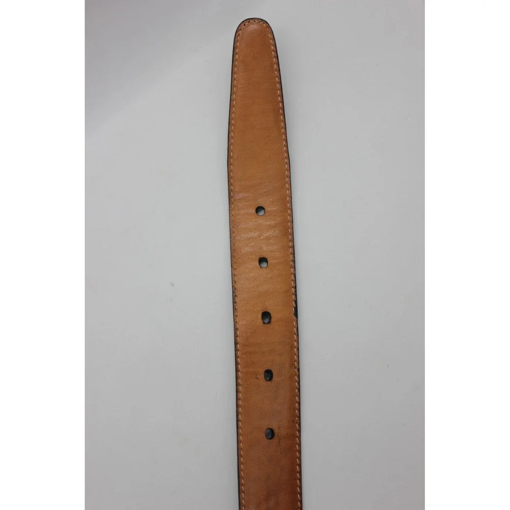 Bill Adler Studio‎ Western Ranger Belt Black Lizard Embossed Leather Mens 38